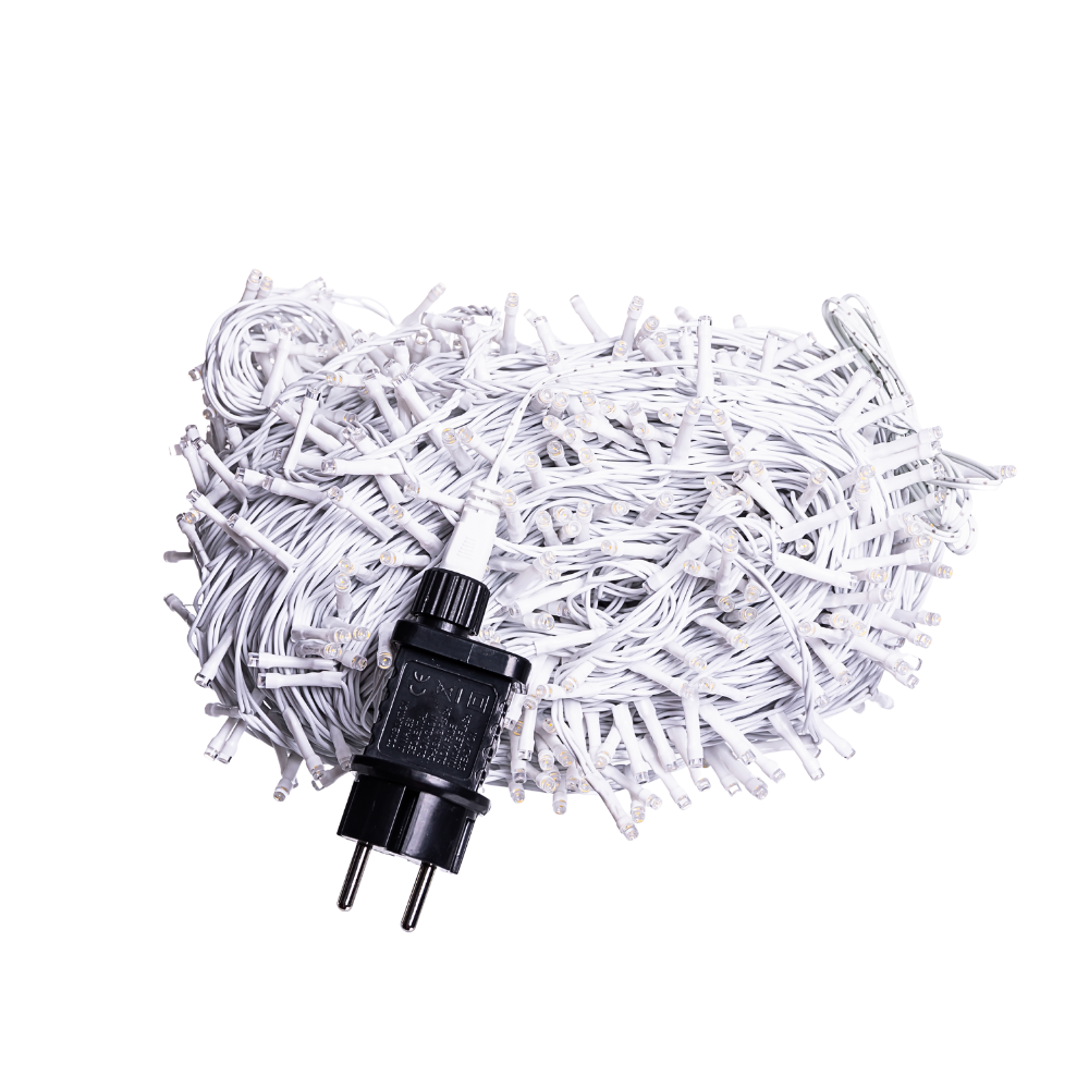 Гирлянда Рождественская фея уличная 100 м 1000 LED белый провод Желтый CF1000L100MWY