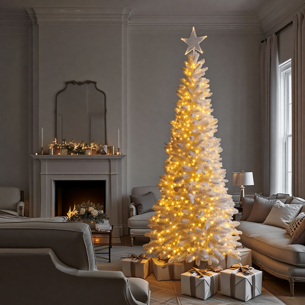 Гирлянда Рождественская фея уличная 100 м 1000 LED белый провод Желтый CF1000L100MWY