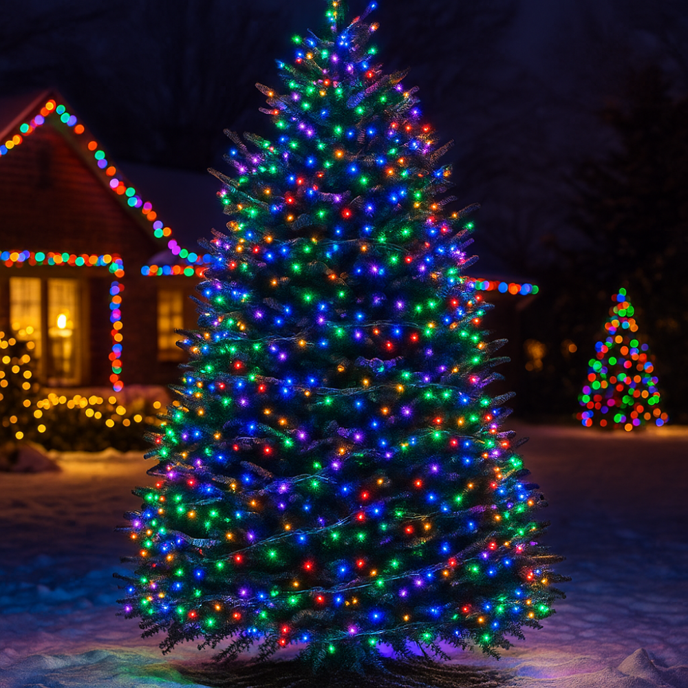 Гирлянда Рождественская фея уличная 50 м 500 LED белый провод Мультиколор CF500L50MWML