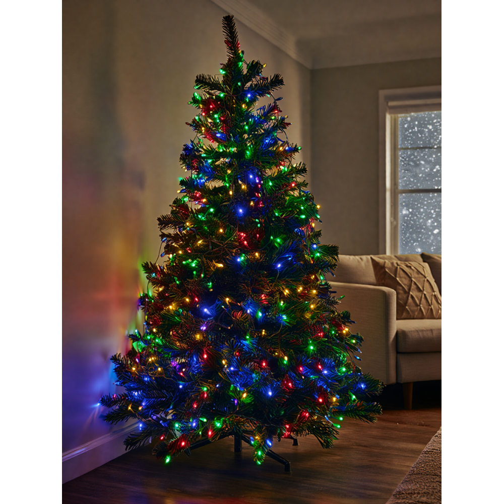 Гирлянда Рождественская фея уличная 50 м 500 LED белый провод Мультиколор CF500L50MWML