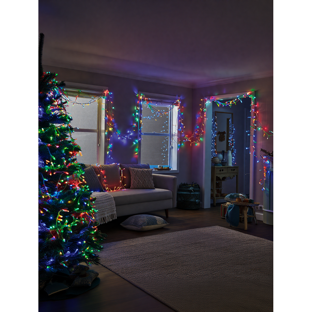Гирлянда Рождественская фея уличная 50 м 500 LED белый провод Мультиколор CF500L50MWML