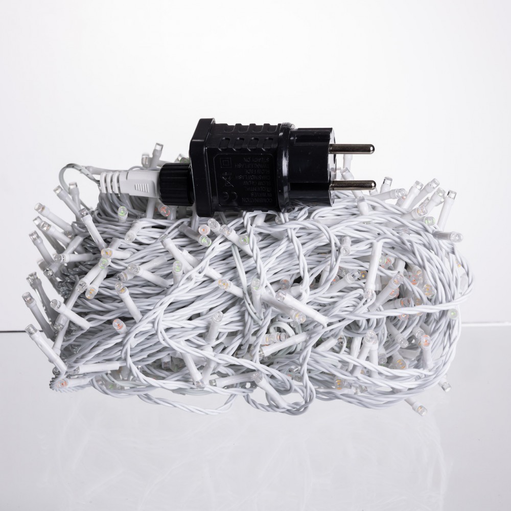 Гирлянда Рождественская фея уличная 50 м 500 LED белый провод Мультиколор CF500L50MWML