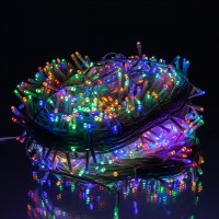 Гирлянда Рождественская фея уличная 100 м 1000 LED белый провод Мультиколор CF1000L100MWML