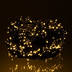 Гирлянда Рождественская фея уличная 100 (м) 1000 LED черный провод Желтый CF1000L100MBY