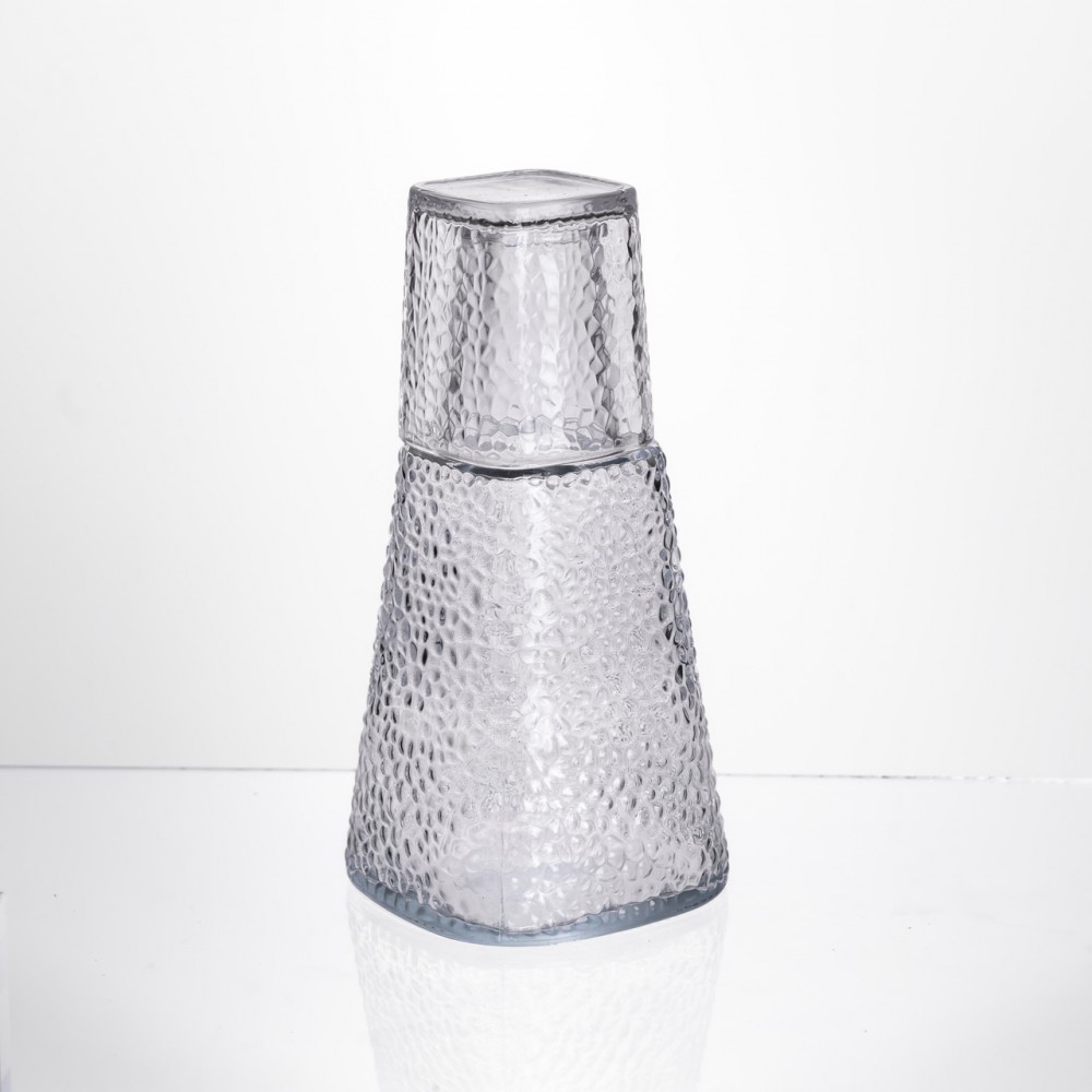 Глечик 1 літр зі склянкою 1 шт по 200 мл Прозорий HP-19-PYF-3