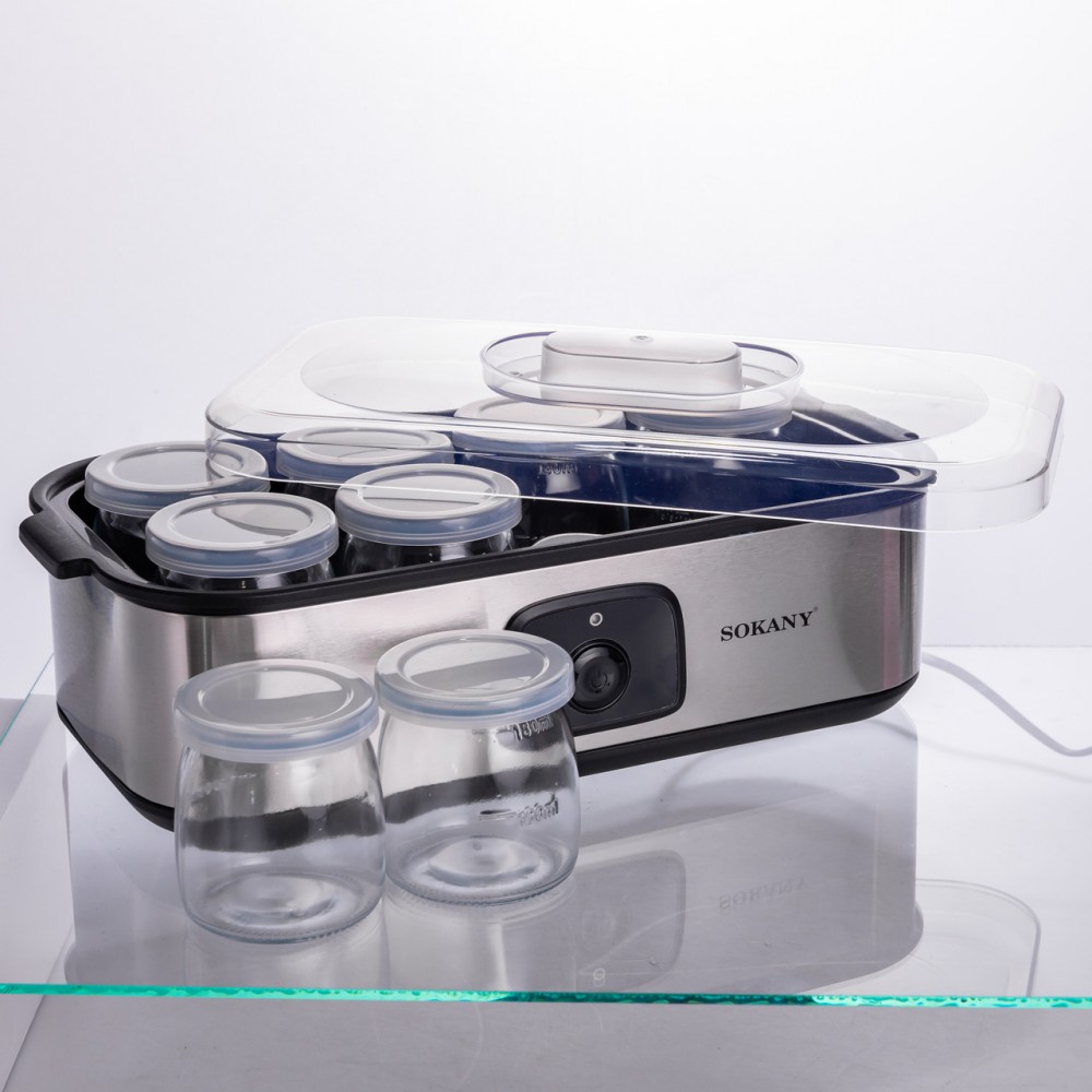 Йогуртница электрическая на 8 баночек по 180 (мл) 20 Вт SK-08109