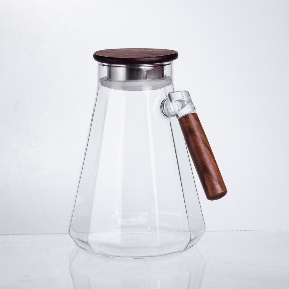 Глечик для напоїв 1,7 (л) з ручкою і бамбуковою кришкою 64486-72
