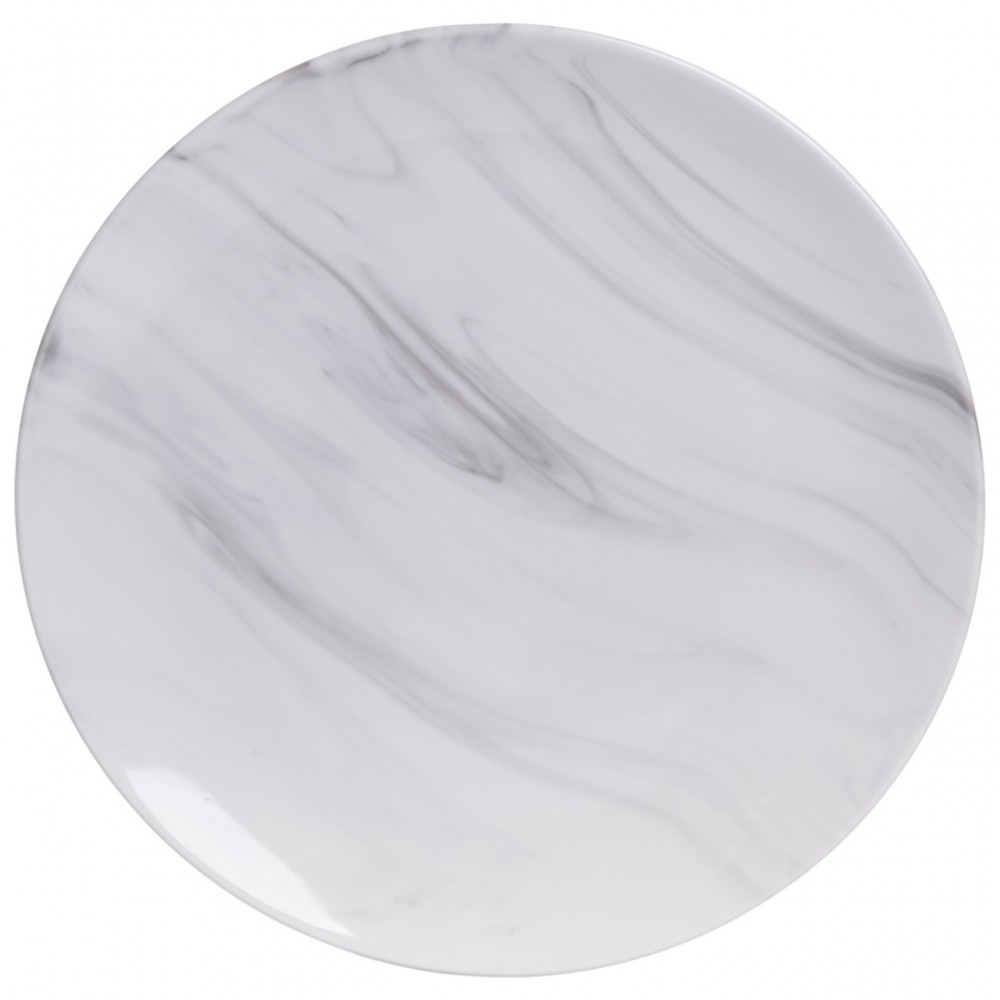 Столовий набір посуду тарілок і чашок 24 предметів на 6 персон Marmor порцеляновий MD-24-2G