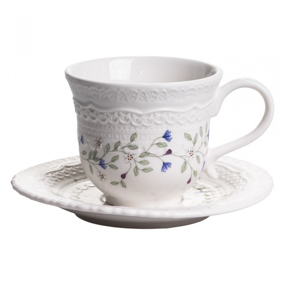 Столовый набор посуды тарелок и чашек 32 предмета на 6 персон Sophie фарфоровый, обеденный столовый сервиз тарелок YY78-5A