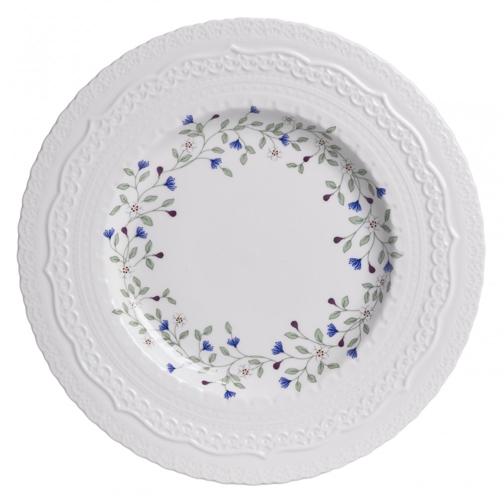 Столовый набор посуды тарелок и чашек 32 предмета на 6 персон Sophie фарфоровый, обеденный столовый сервиз тарелок YY78-5A