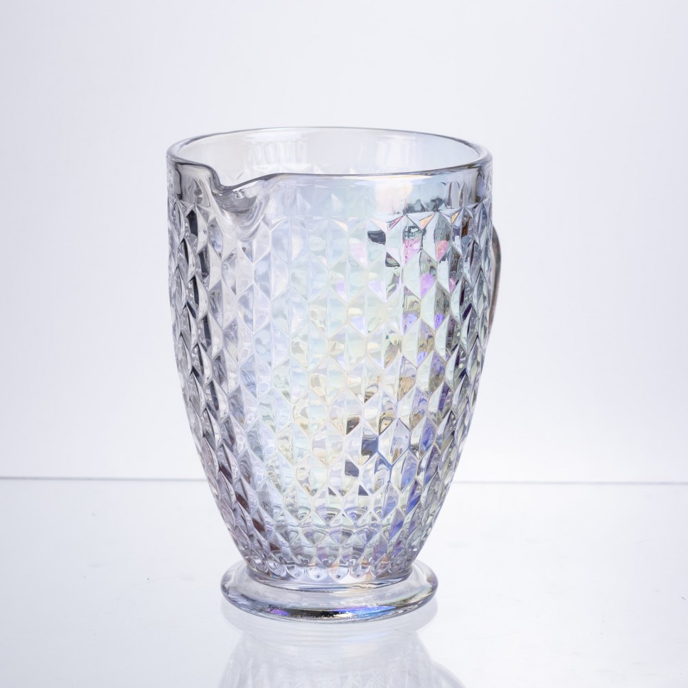 Кувшин для напитков 1,2 л из толстого стекла фигурный rainbow HP-19-251