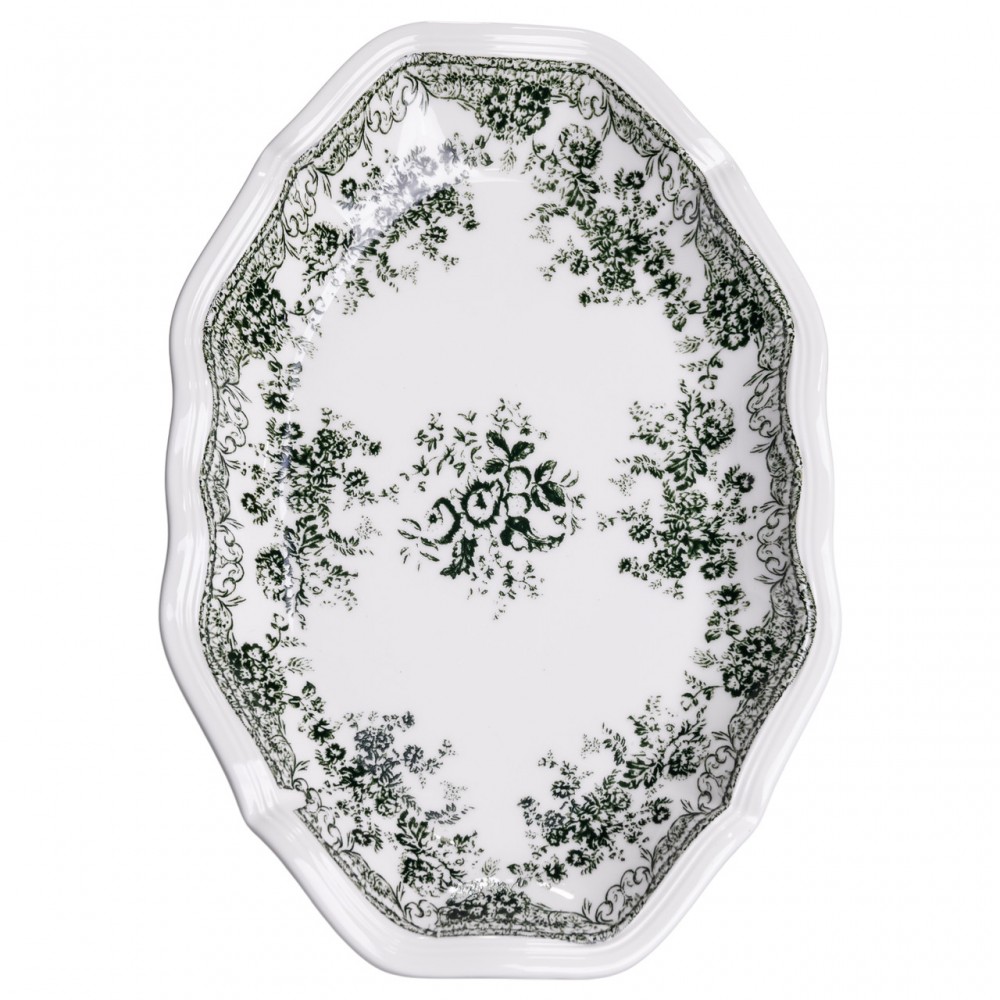 Столовий набір посуду 32 предмети на 6 осіб Vintage Elegant порцеляновий Чорний YY78-7A