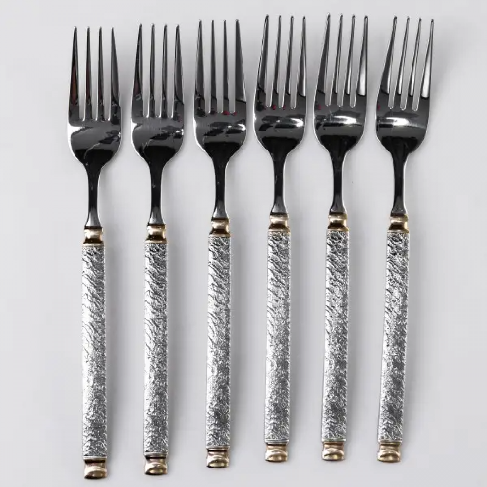 Набор столовых вилок 6 штук из нержавеющей стали 21 см вилки кухонные столовые приборы классический стиль HP-16978-06