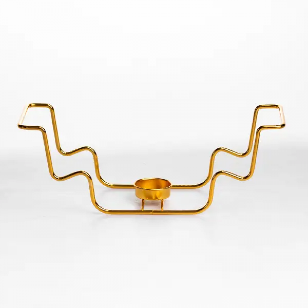 Мармитница фарфоровая 1 л на подставке с подогревом 31*16*11 см белый ML850-11