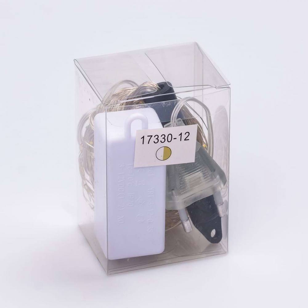 Гірлянда Кінський хвіст 2 м 10 ліній на 200 led лампочок на мідному дроті від мережі Жовта 1733012Y