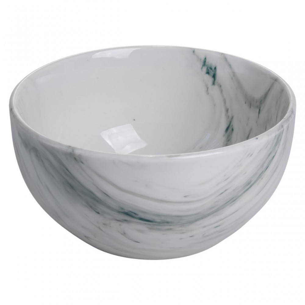 Столовый набор посуды тарелок и чашек 16 предметов на 4 персоны Marmor фарфоровый, обеденный столовый сервиз тарелок MD-16-2G