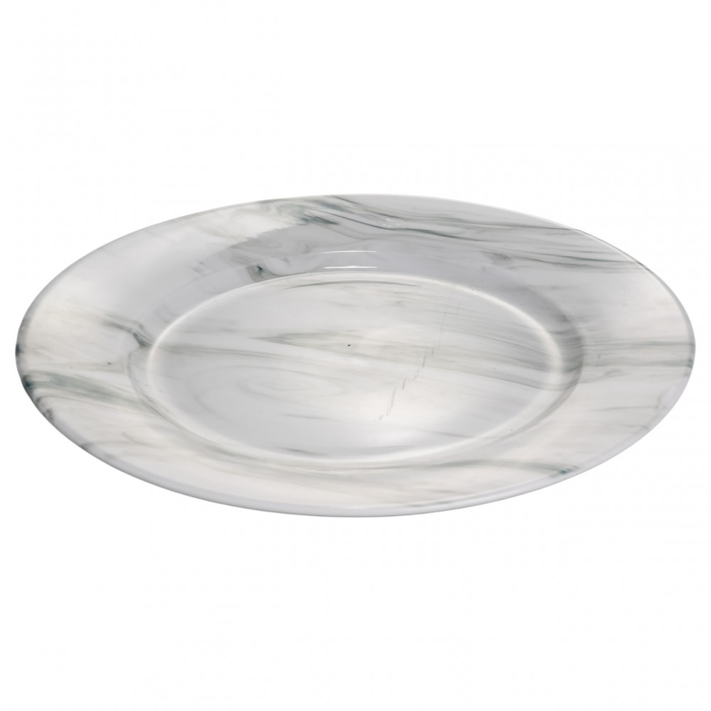 Столовый набор посуды тарелок и чашек 16 предметов на 4 персоны Marmor фарфоровый, обеденный столовый сервиз тарелок MD-16-2G