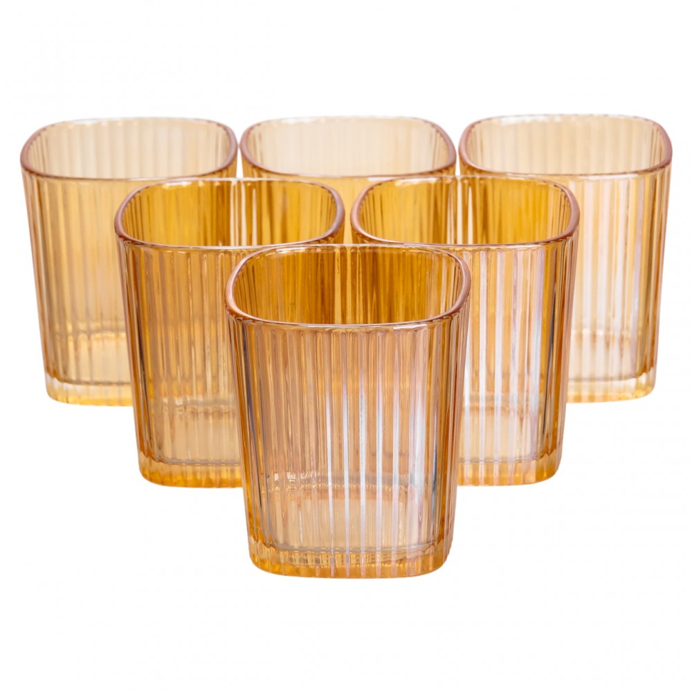 Кувшин 1.8 л со стаканами 6 штук по 200 (мл) графин для компота сока воды лимонада кувшин для напитков Коричневый HP-19-39