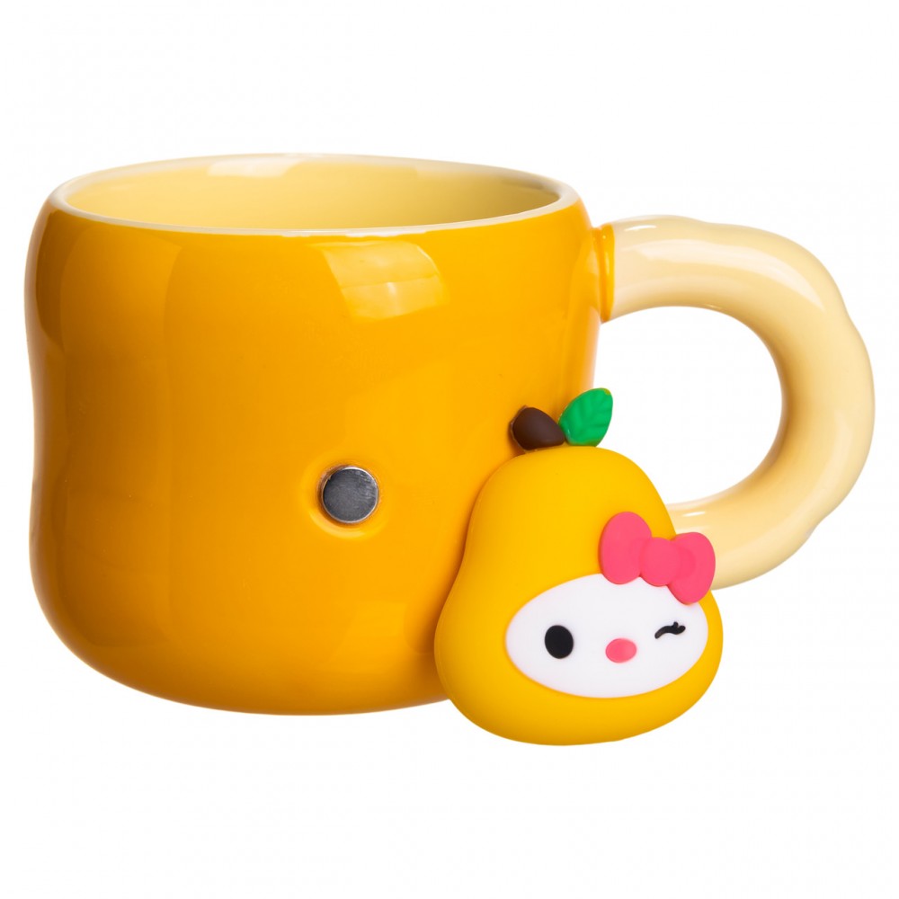 Чашка фарфоровая с магнитом Sanrio 400 (мл) подарочная кружка прикольная чашка для детей на подарок Оранжевый FM-37B