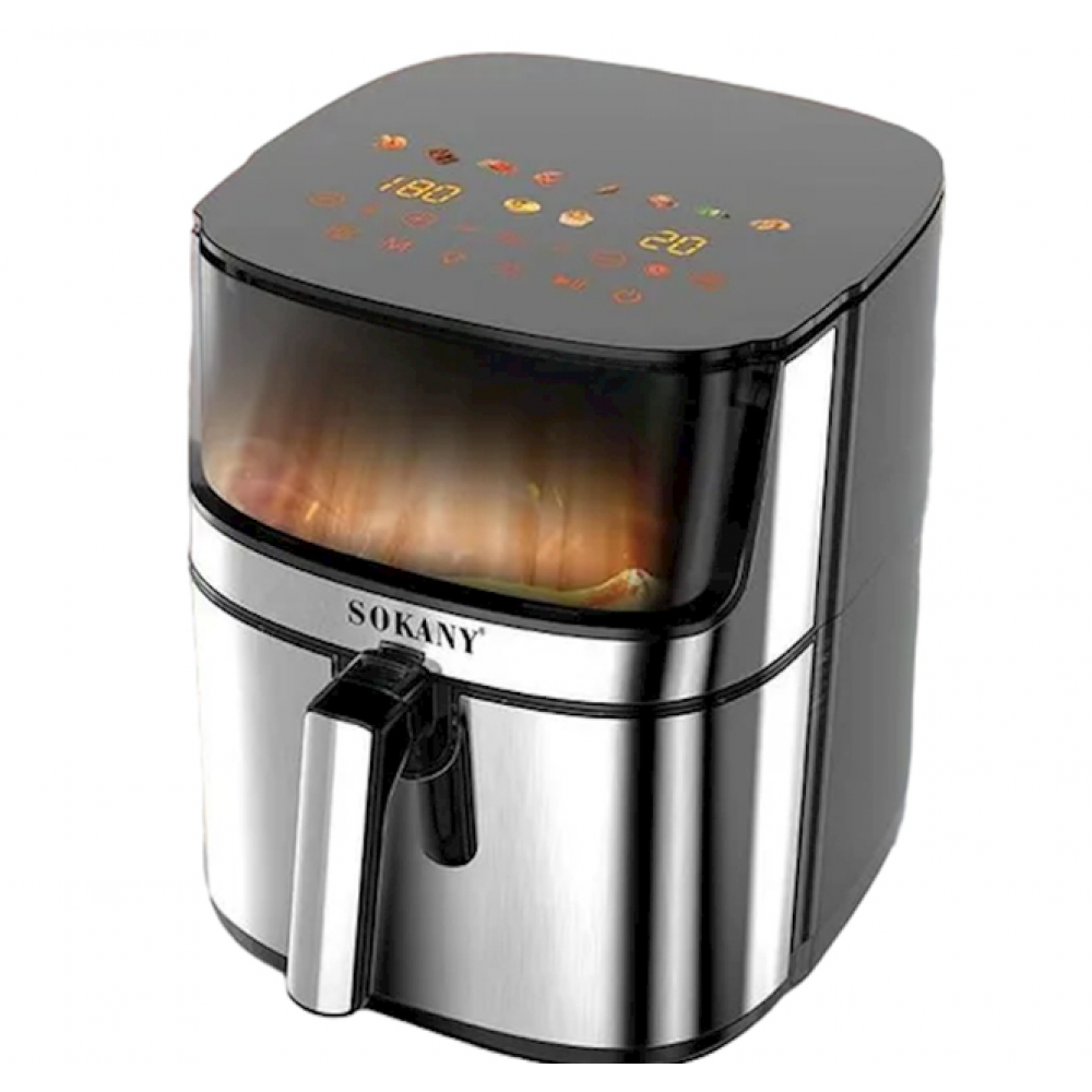 Мультипечь Sokany SK-10045 аэрогриль 8л сенсорный экран фритюрница, воздушная печь без масла аэрофритюрница 2000Вт SK-10045