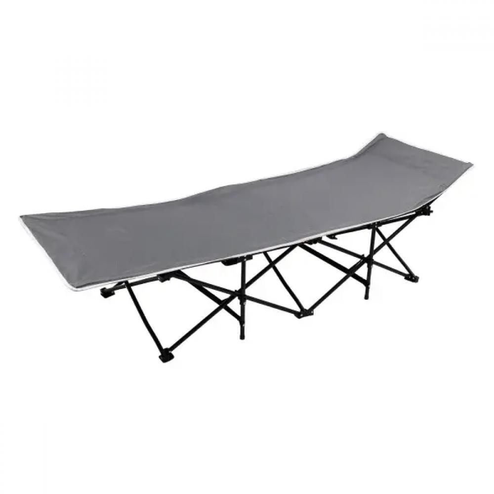 Кровать раскладная туристическая 185x60x50 см с стальным каркасом раскладушка складная для дачи кемпинга рыбалки SJ-0033G