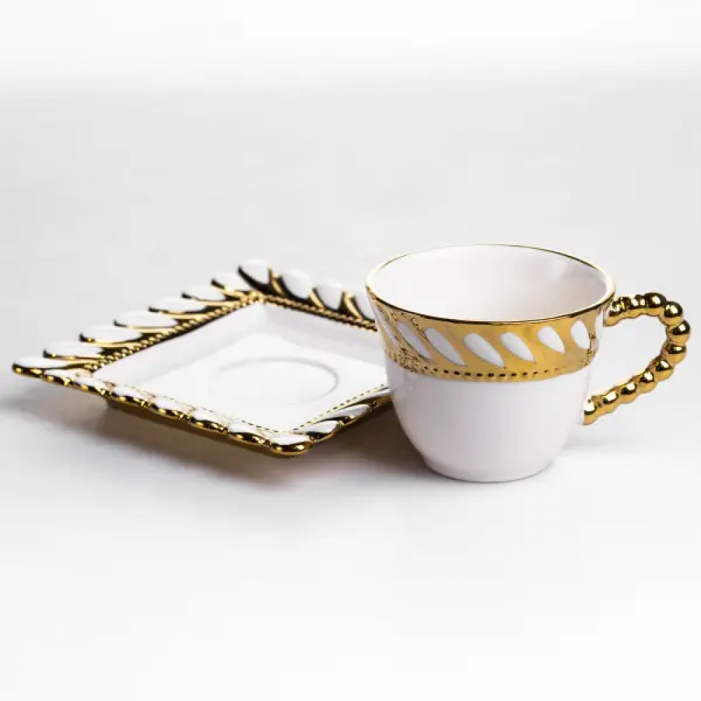 Набор чашек с блюдцами Tiffany 250 мл 6 шт SX61