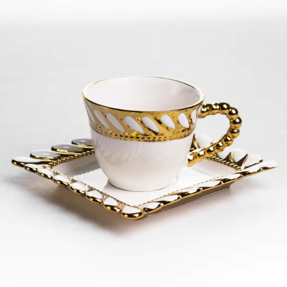 Набор чашек с блюдцами Tiffany 250 мл 6 шт SX61