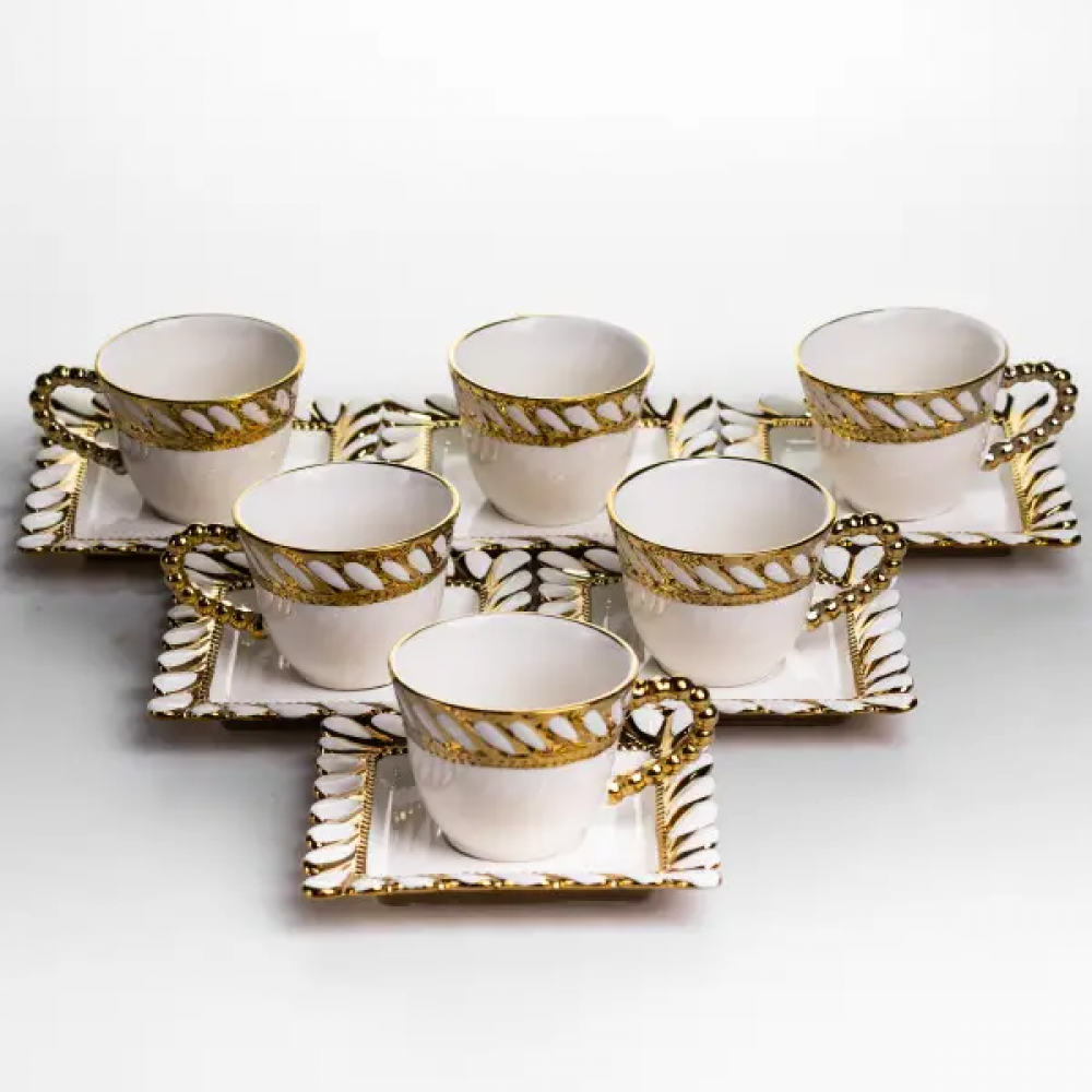 Набор чашек с блюдцами Tiffany 250 мл 6 шт SX61