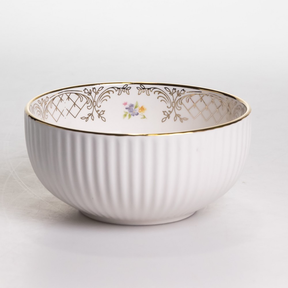 Столовый набор посуды тарелок и чашек 32 предмета на 6 персон "Золотой Кант" фарфоровый TH-32