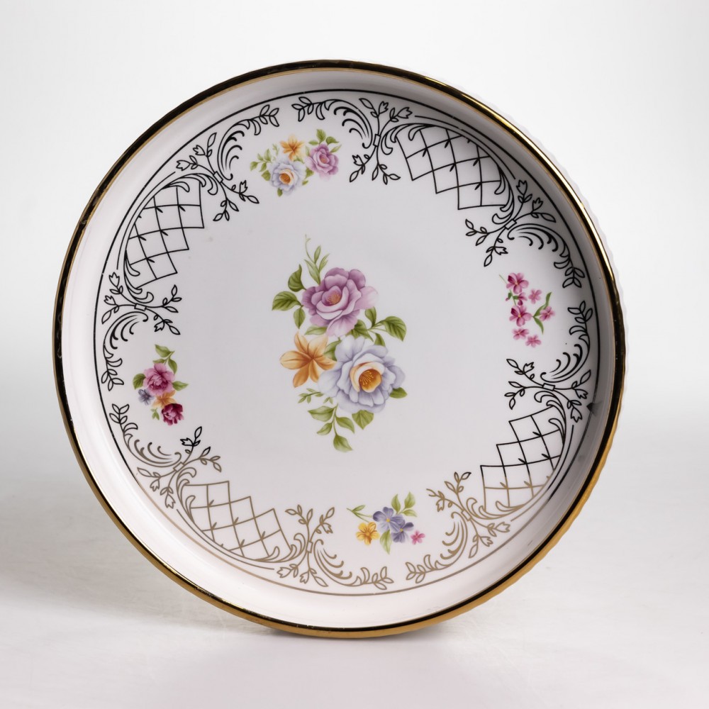 Столовый набор посуды тарелок и чашек 32 предмета на 6 персон "Золотой Кант" фарфоровый TH-32