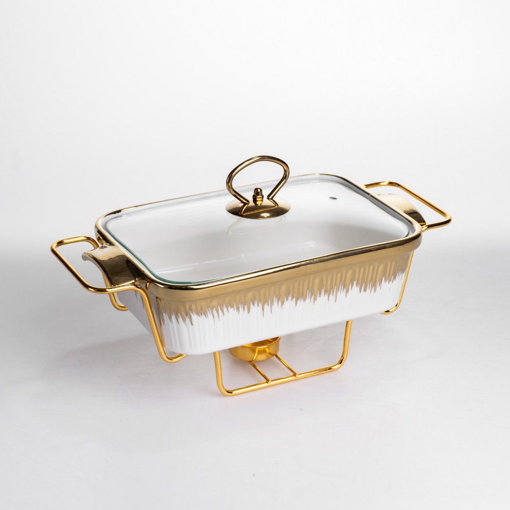 Мармитница прямоугольная на подставке с подогревом 31х16х11 см ML-860-11