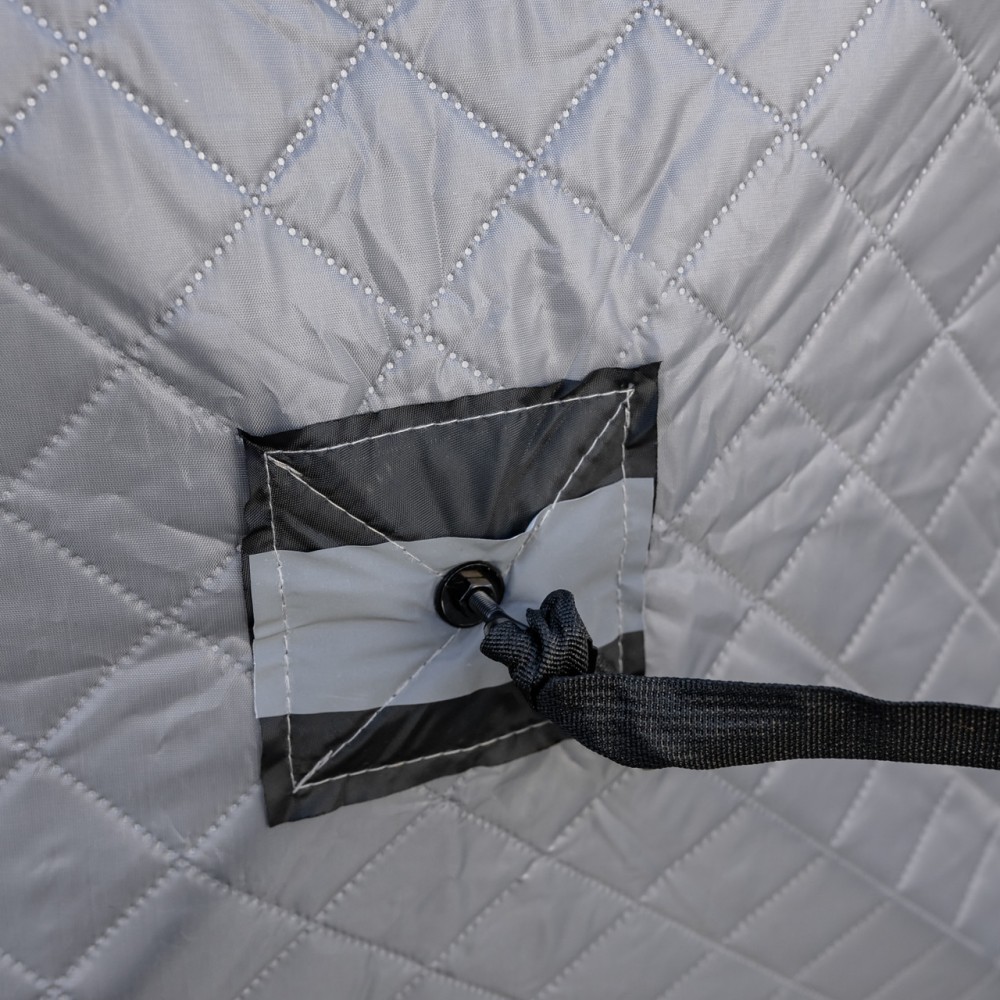 Палатка зимняя утепленная "Куб" (3-х местная 210х210х210), Зимняя палатка для рыболова туризма кемпинга и путешествий Серая LU-BD18G