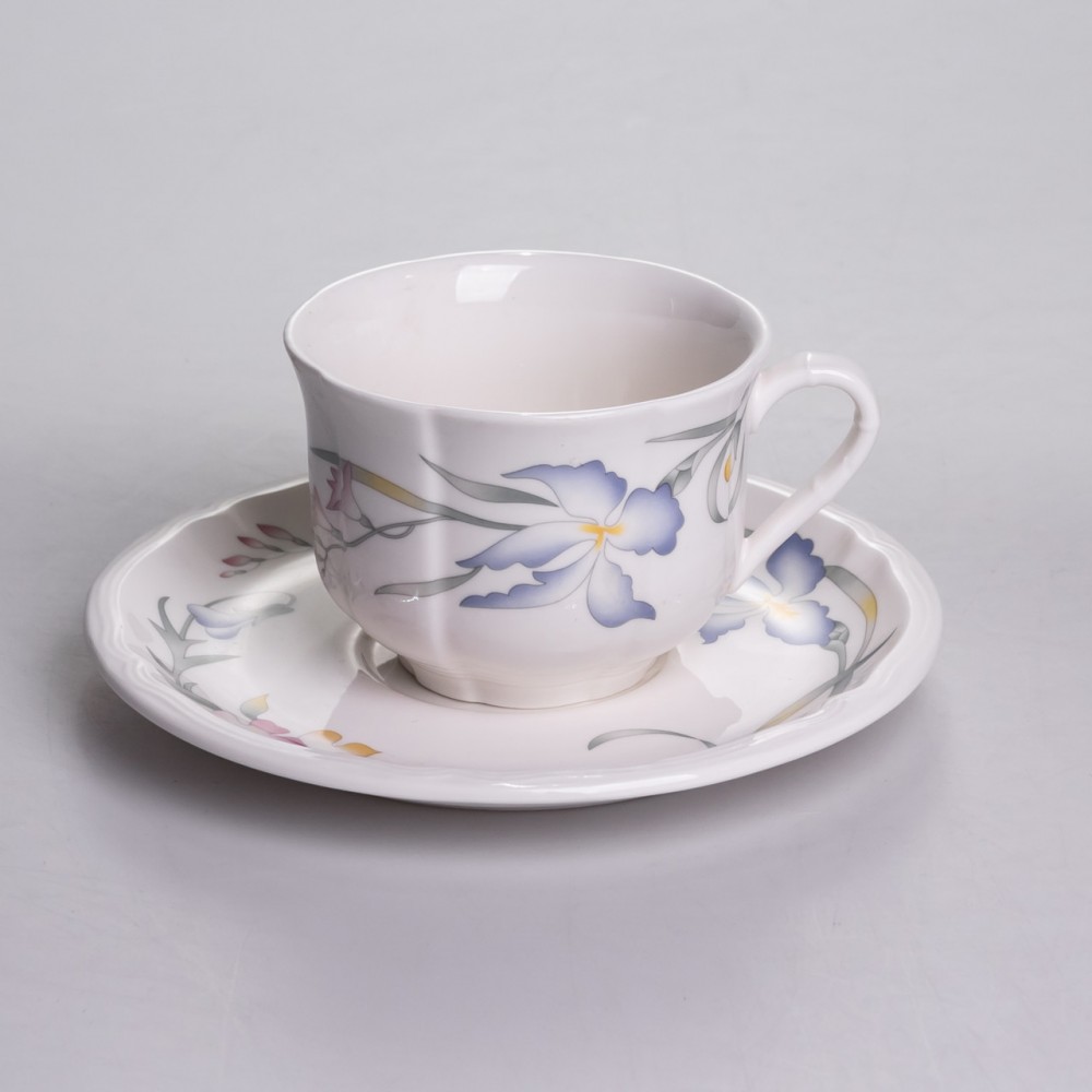 Столовый набор посуды тарелок и чашек 32 предмета на 6 персон Villeroy фарфоровый YY78-8A