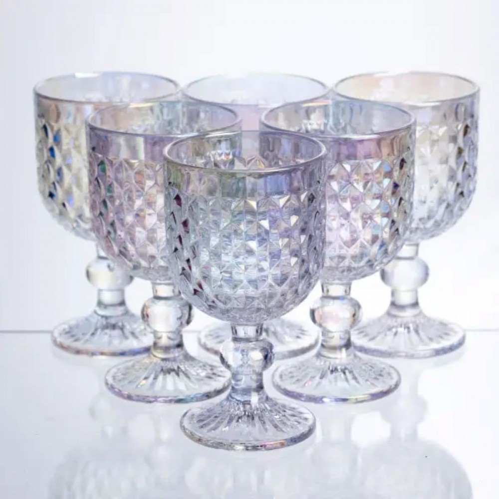 Набор бокалов для вина 6 штук по 220 мл rainbow HP-19-254