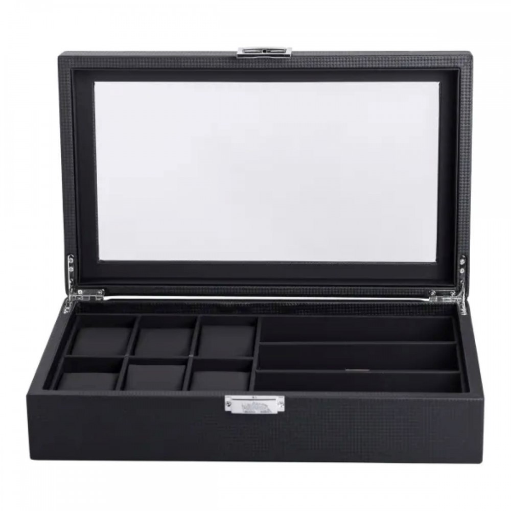 Шкатулка-футляр для часов и очков с накидным замком 35,5х21х9,5 см HP-5-9