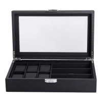 Шкатулка-футляр для часов и очков с накидным замком 35,5х21х9,5 см HP-5-9