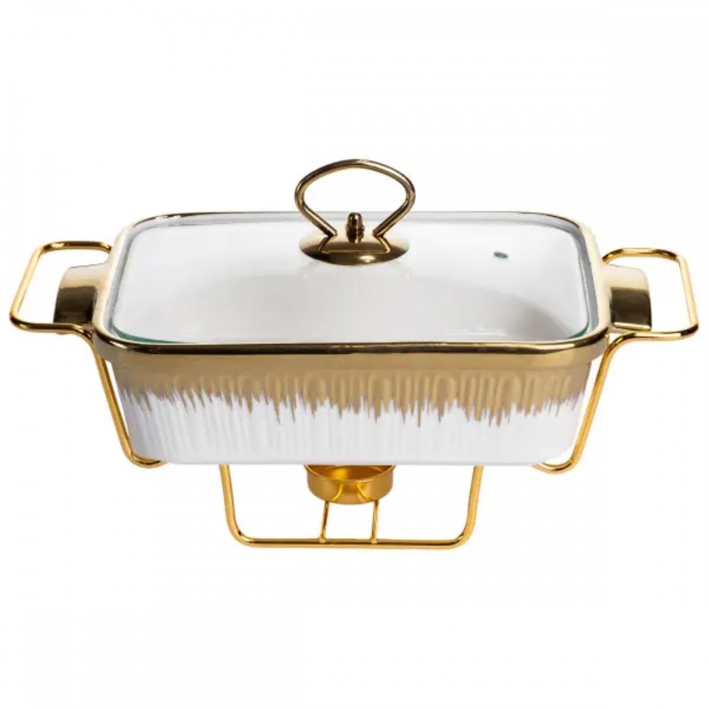 Мармитница прямоугольная на подставке с подогревом 31х16х11 см ML-860-11