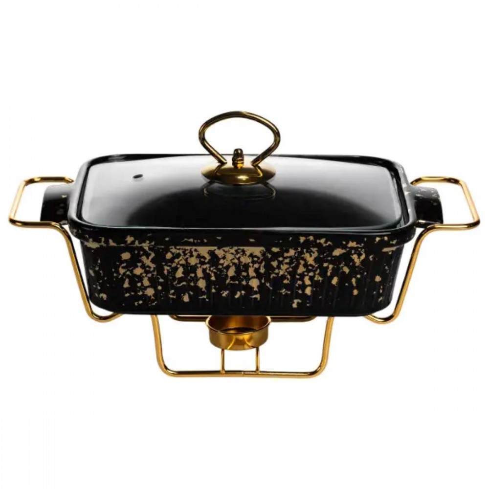 Мармитница прямоугольная на подставке с подогревом 31х16х11 см ML-874-11