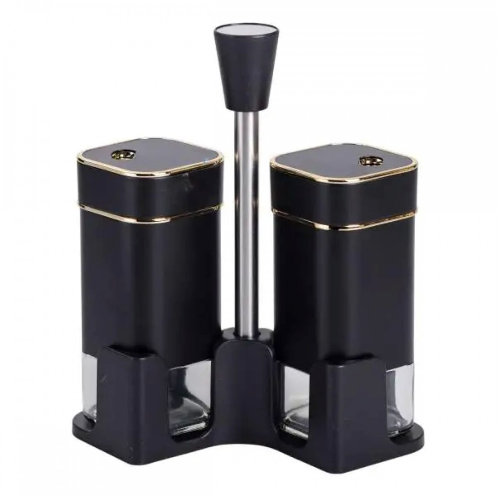 Набір для спецій на підставці 2 баночки для солі та перцю по 120 мл HP-1305