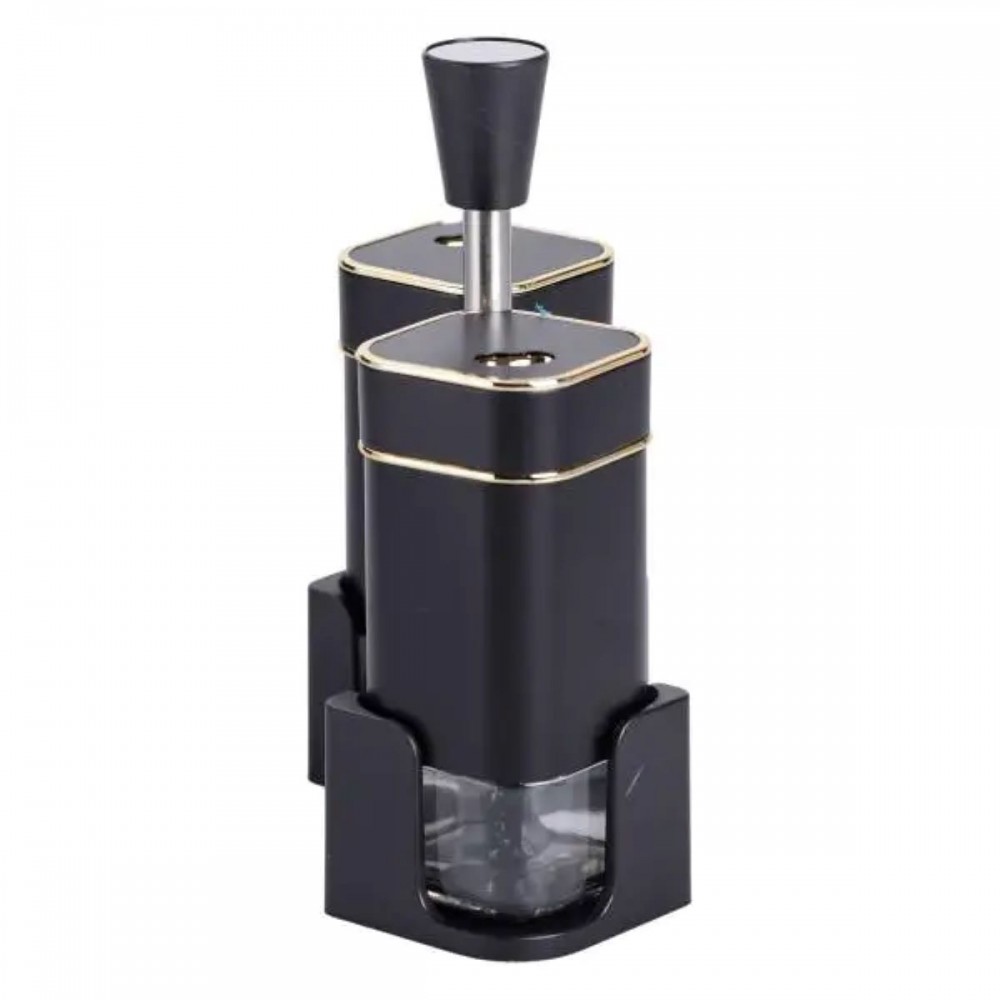 Набір для спецій на підставці 2 баночки для солі та перцю по 120 мл HP-1305