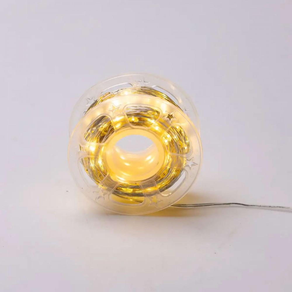 Гирлянда роса на пульте 50 метров на 500 led светодиодов капля белый провод желтая 500L50MWY