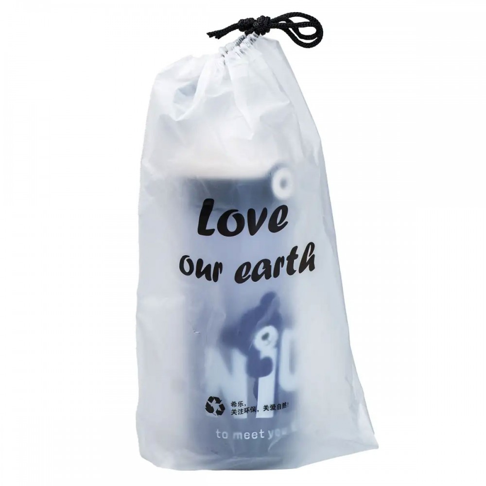 Бутылка для воды 620 мл с трубочкой Синяя HP17300BL