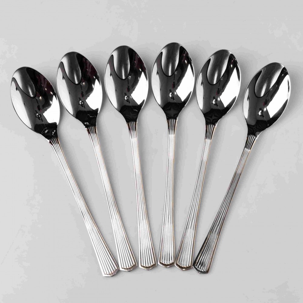 Набор столовых ложек 6 штук из нержавеющей стали ложки столовые посуда нержавейка питания HP-16978-01
