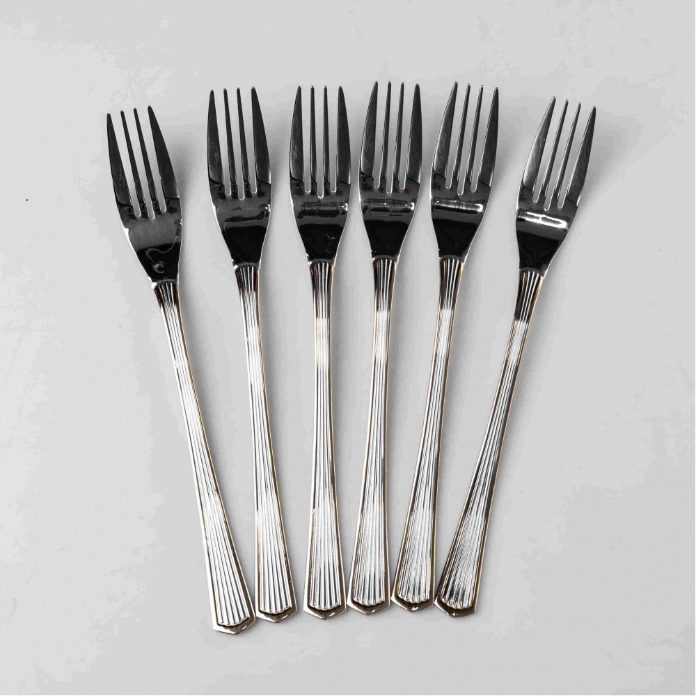 Набор столовых вилок 6 штук из нержавеющей стали 20.5 см вилки кухонные столовые приборы сервировки HP-16978-02