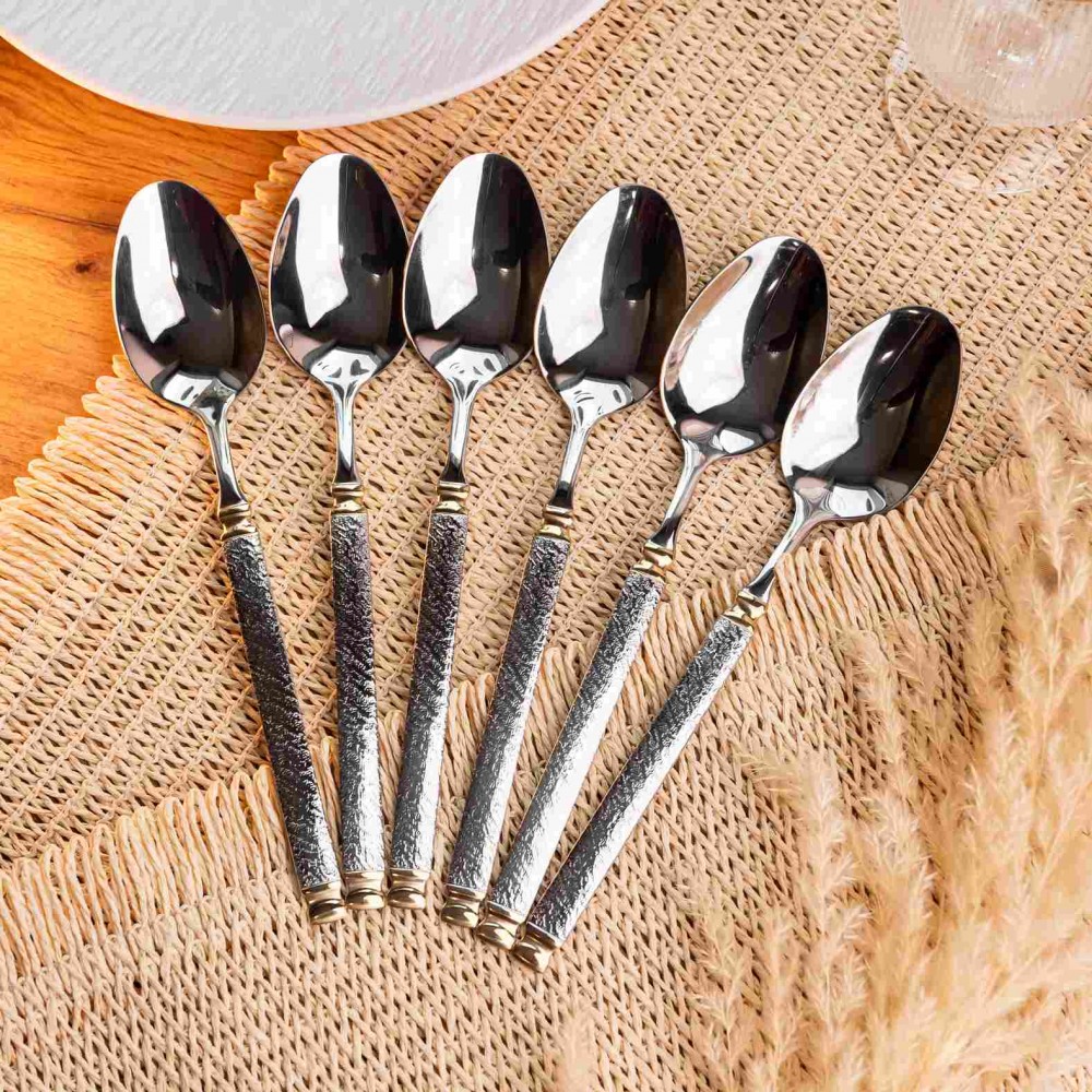 Набор столовых ложек 6 штук из нержавеющей стали 21 см ложки столовые приборы классический дизайн сервировки HP-16978-05