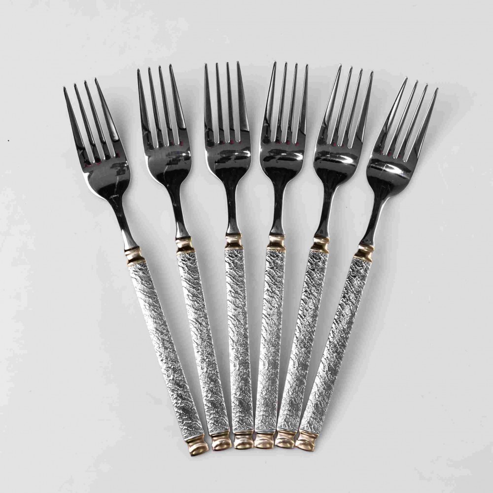 Набор столовых вилок 6 штук из нержавеющей стали 21 см вилки кухонные столовые приборы классический стиль HP-16978-06