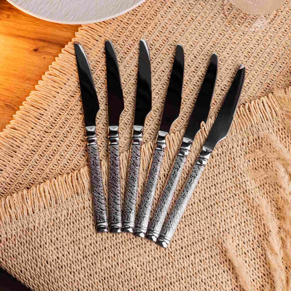 Набор ножей для стейка 6 штук из нержавеющей стали 23 см комплект ножи кухонные принадлежности HP-16978-09