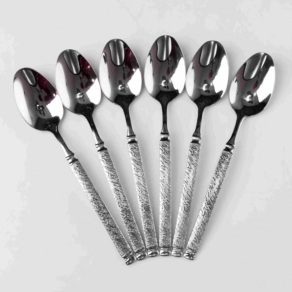 Набор чайных ложек 6 штук из нержавеющей стали 14.5 см ложки чайные посуда нержавейка десерт кофе HP-16978-12