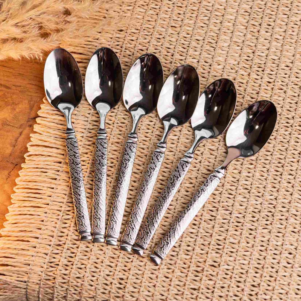 Набор чайных ложек 6 штук из нержавеющей стали 14.5 см ложки чайные посуда нержавейка десерт кофе HP-16978-12