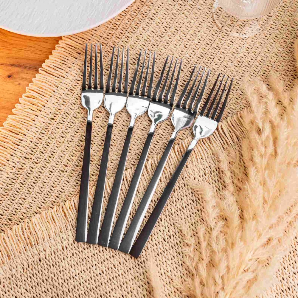 Набор столовых вилок 6 штук из нержавеющей стали 21.5 см вилки кухонные столовые приборы HP-16978-17